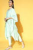  Gorgeous Sea Green Woven Design Kurta with Solid Palazzos 