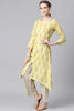   Yellow Color Function Wear Cotton Fabric Fancy Kurta And Palazzo Set 