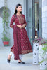   Maroon and Golden Color Cotton Fabric Printed Fancy Kurta and Palazzo Set 