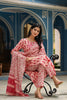  Women Cotton Pink Floral Printed Straight Kurta Pant Dupatta Set 